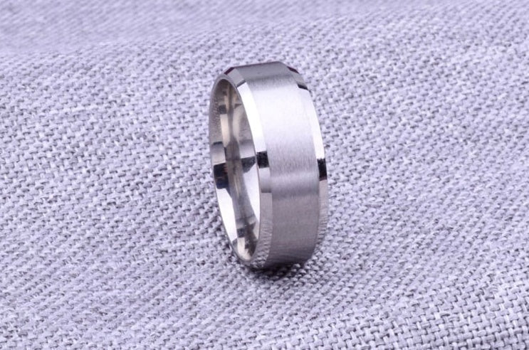Black or Silver Tungsten Rings