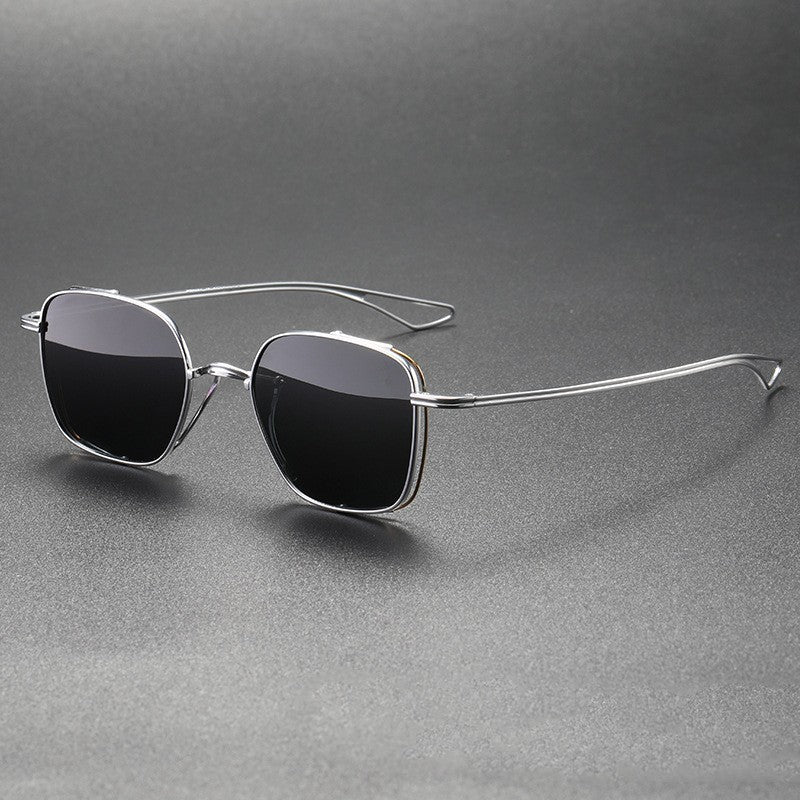 Squared Wire Frame Aviator Sunglasses
