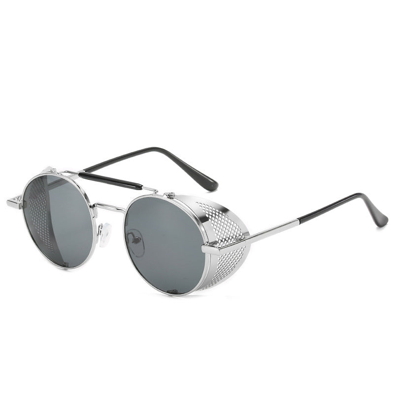 Metal retro sunglasses round lenses