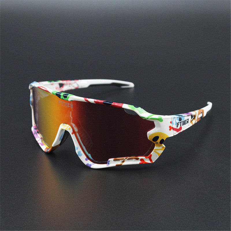 Sport Wraparound Shield Style Glasses