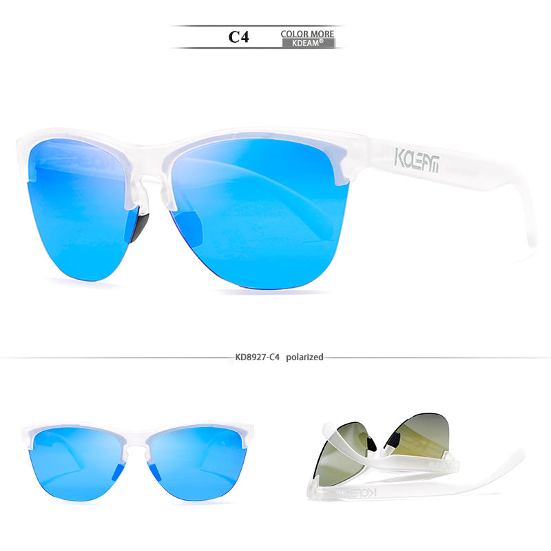 3 TR90 Half-frame Polarized Sunglasses European And American Men
