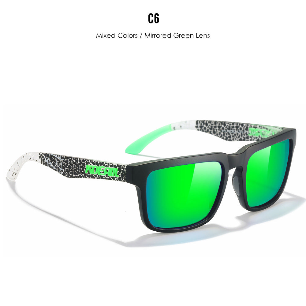 3 TR90 Colorful Polarized Sunglasses Square