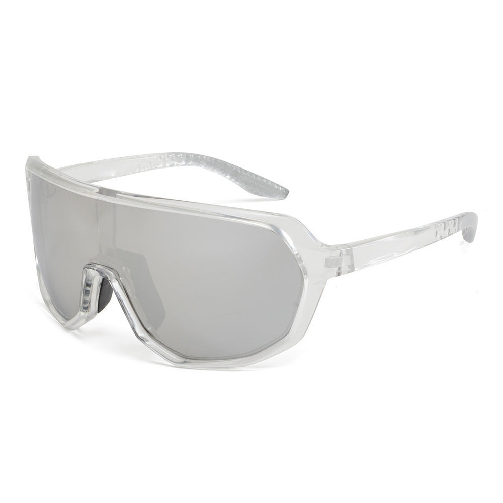 Rounded Shield Sunglasses Multi Frame and Lenses