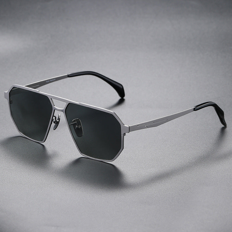 Titanium wide Lense and frames Sunglasses