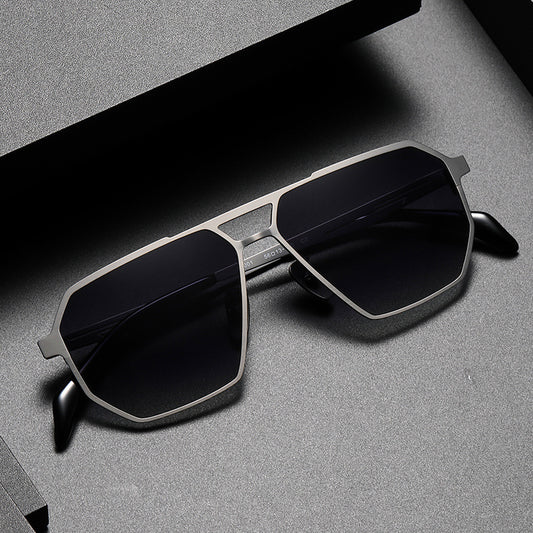 Titanium wide Lense and frames Sunglasses