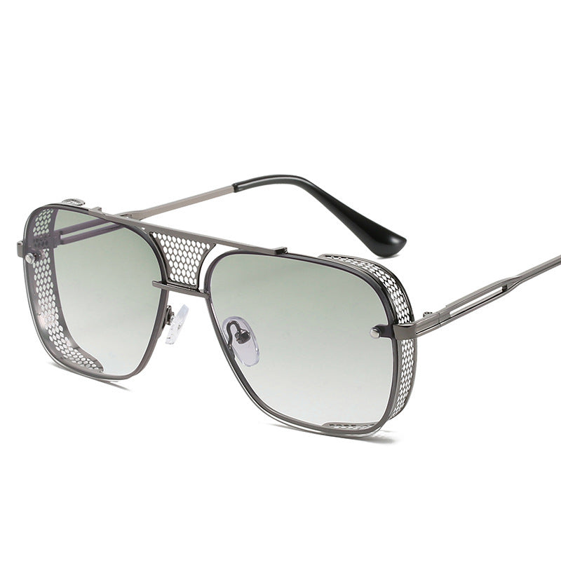 Steampunk Men's Sunglasses Cross-border Metal Hollow Glasses