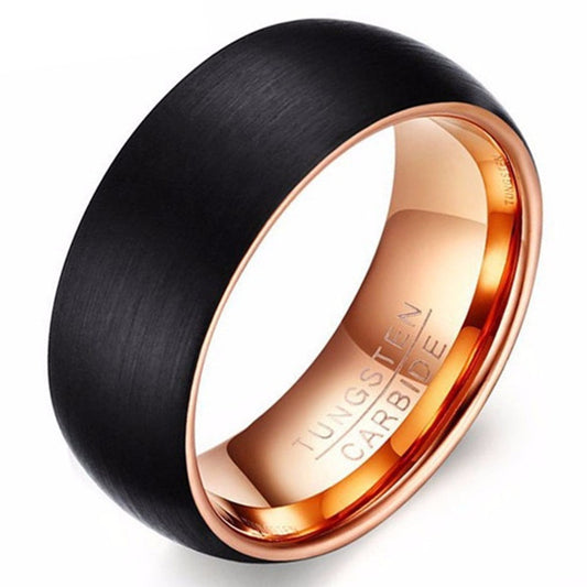 Brushed Black Tungsten Ring