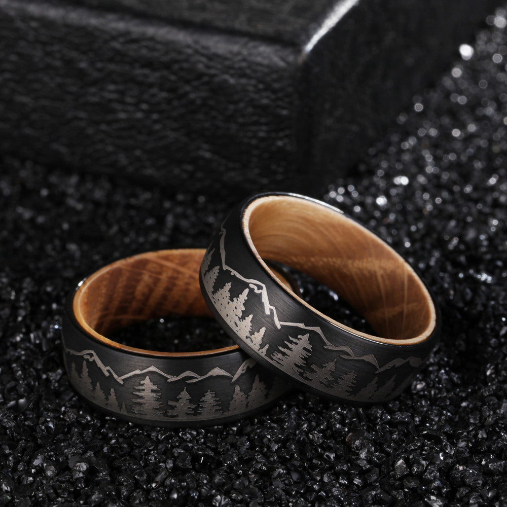 Ornament Wine Barrel Wood Inner Ring 8mm