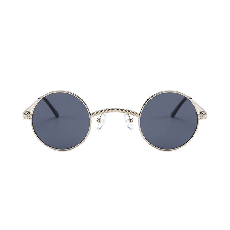 Round Senior Steampunk Fashion Eye Protection Sunglasses
