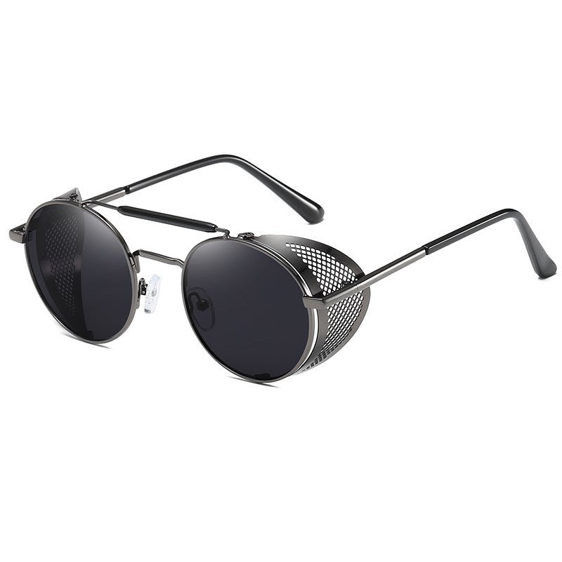 Metal retro sunglasses  round lenses
