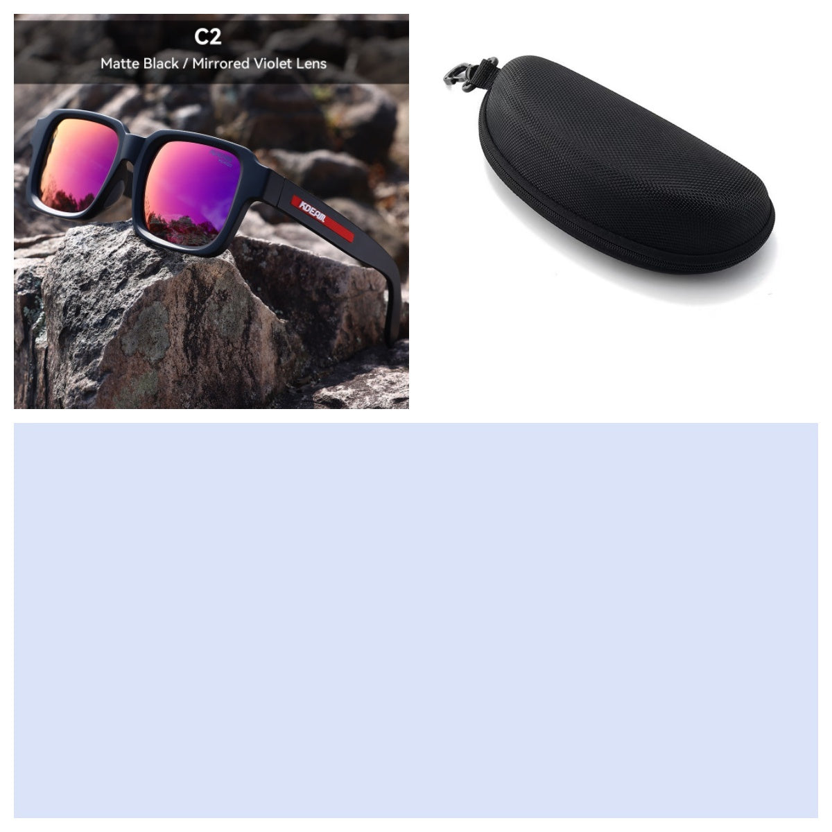 3    TR90 Colorful Polarized Sunglasses Square