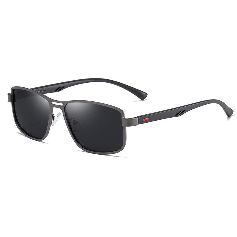 Metal frame Dual bridge square style Sunglasses