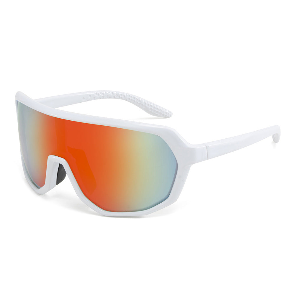 Rounded Shield Sunglasses Multi Frame and Lenses