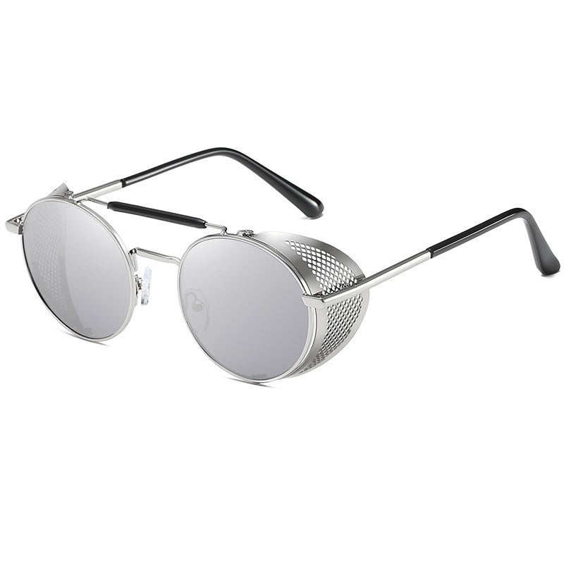 Metal retro sunglasses  round lenses