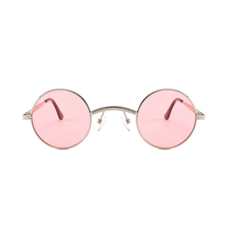 Round Senior Steampunk Fashion Eye Protection Sunglasses