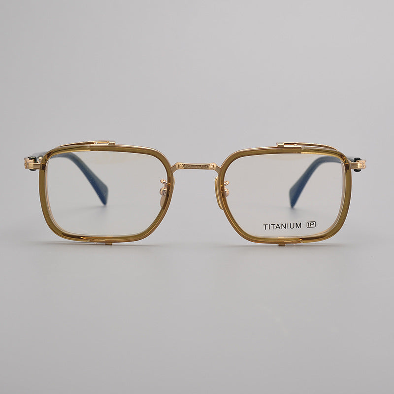 3    Plate B Titanium Business Retro Craft Glasses
