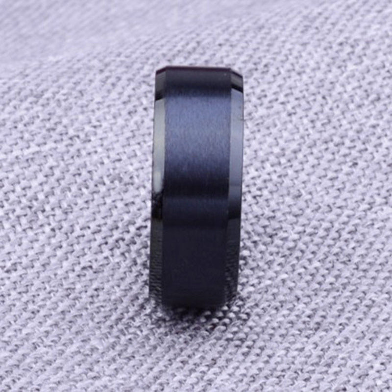Black or Silver Tungsten Rings