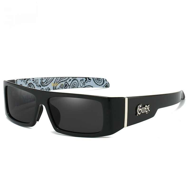 Rectangle wrap around sunglasses