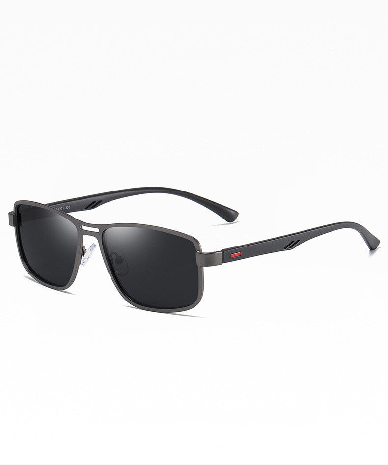 Metal frame Dual bridge square style Sunglasses