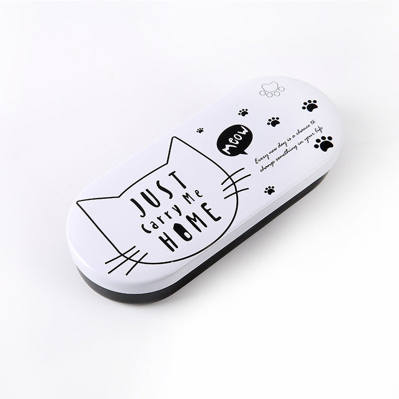 Metal glasses case