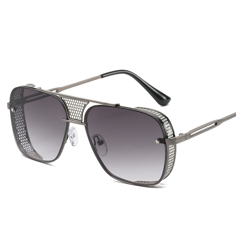 Steampunk Men's Sunglasses Cross-border Metal Hollow Glasses