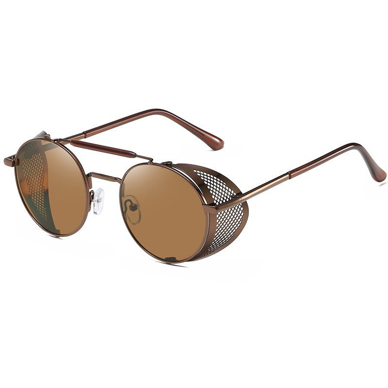Metal retro sunglasses  round lenses