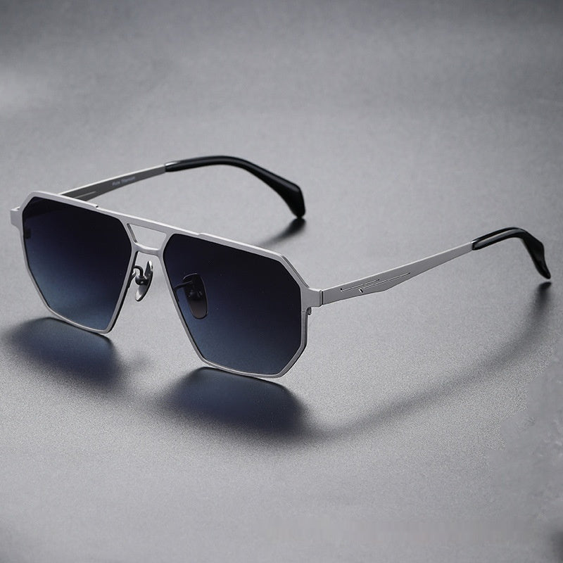 Titanium wide Lense and frames Sunglasses