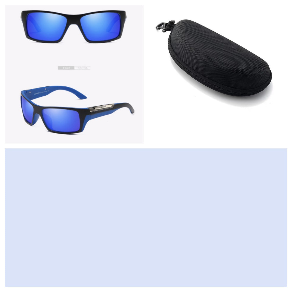 Two tones with accents and hard cases Sunglasses