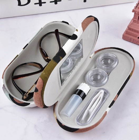 Camouflage Dual Purpose Frame Glasses Case specialty contact travel case