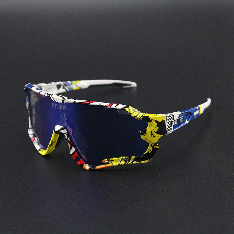 Sport Wraparound Shield Style Glasses
