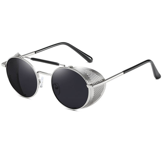 Metal retro sunglasses  round lenses