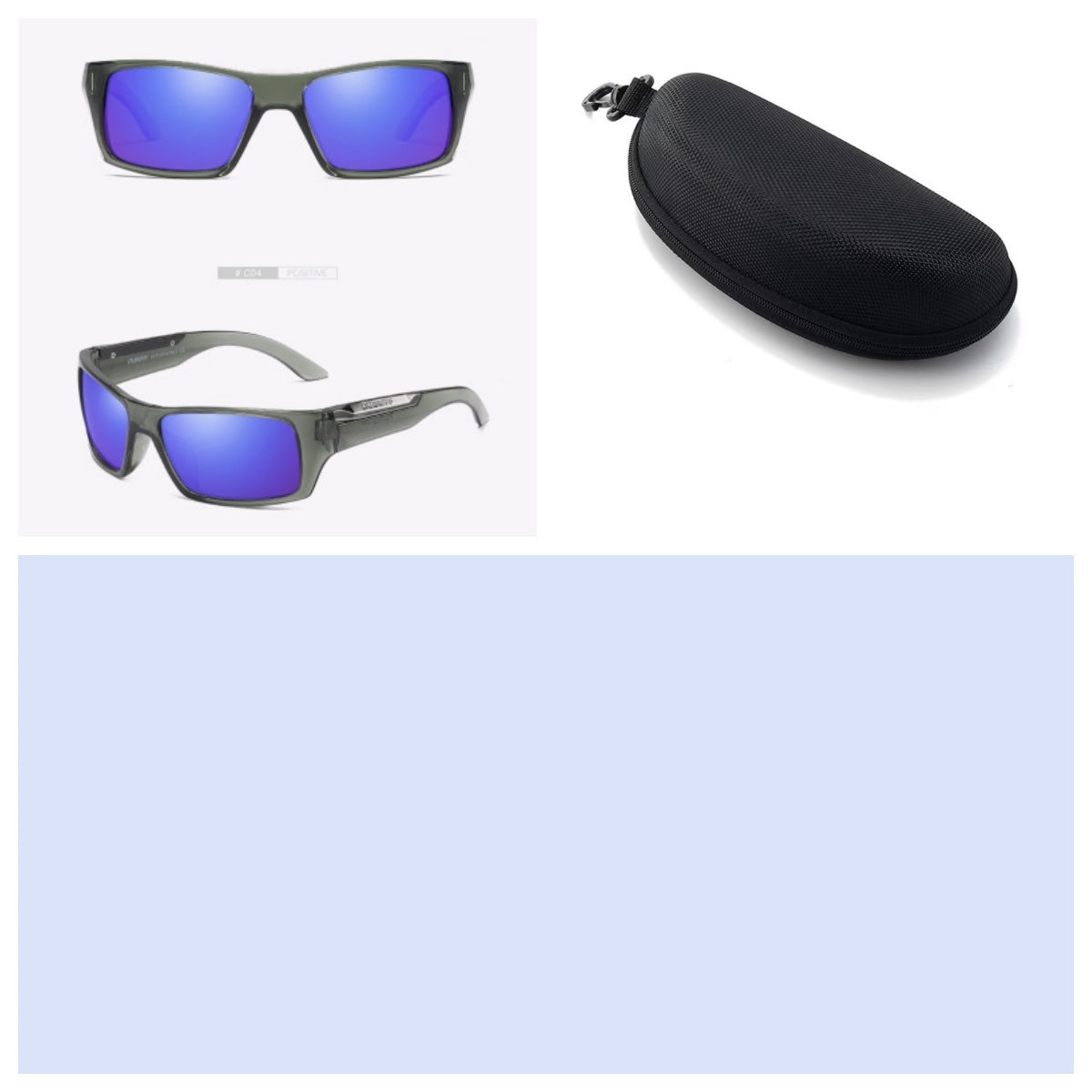 Two tones with accents and hard cases Sunglasses