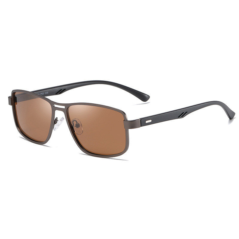 Metal frame Dual bridge square style Sunglasses