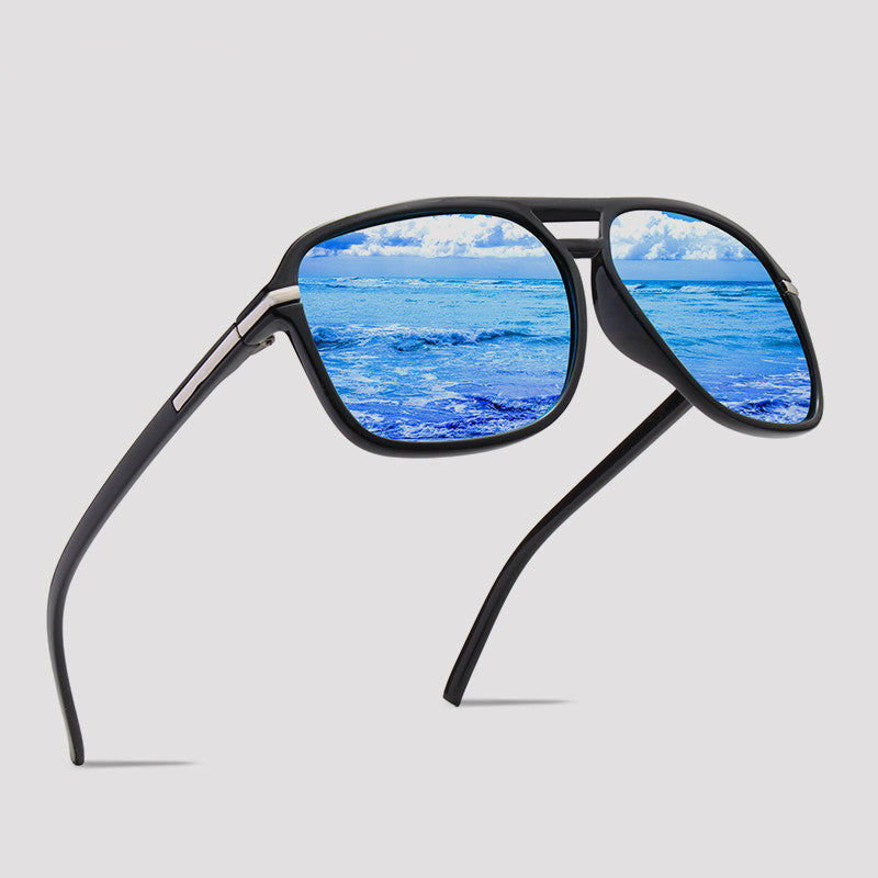 Double Bridge Two Tone Squared Sunglasses