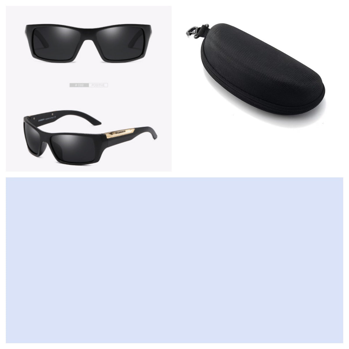 Two tones with accents and hard cases Sunglasses