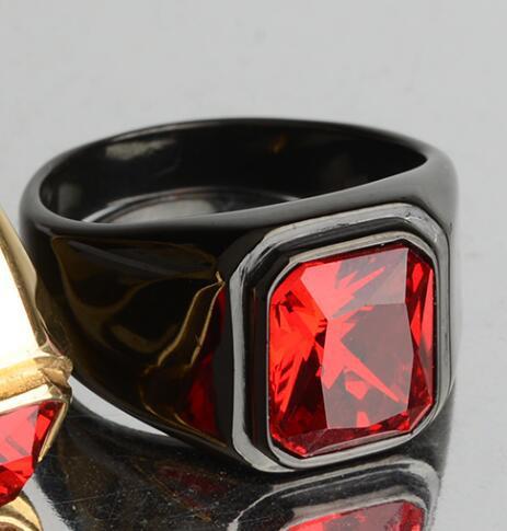 CZ Ring Black and Gold