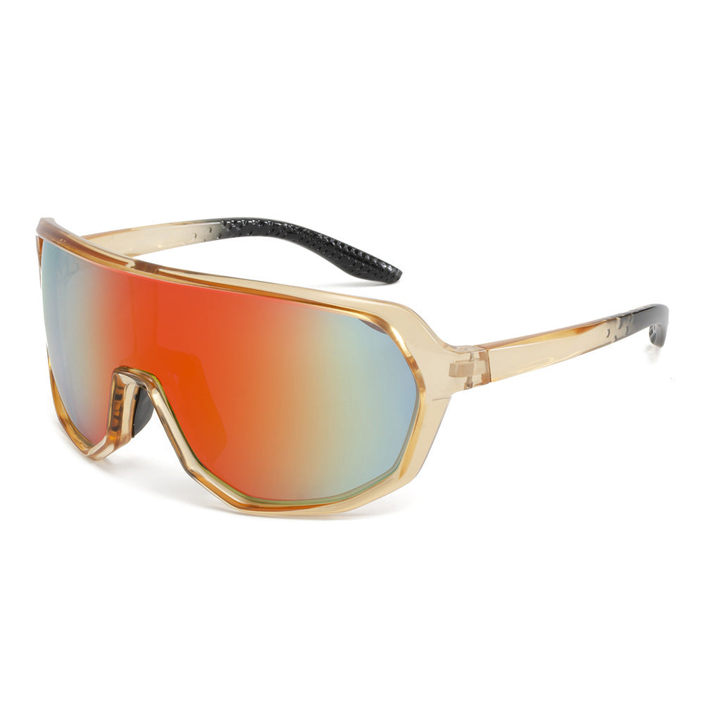 Rounded Shield Sunglasses Multi Frame and Lenses