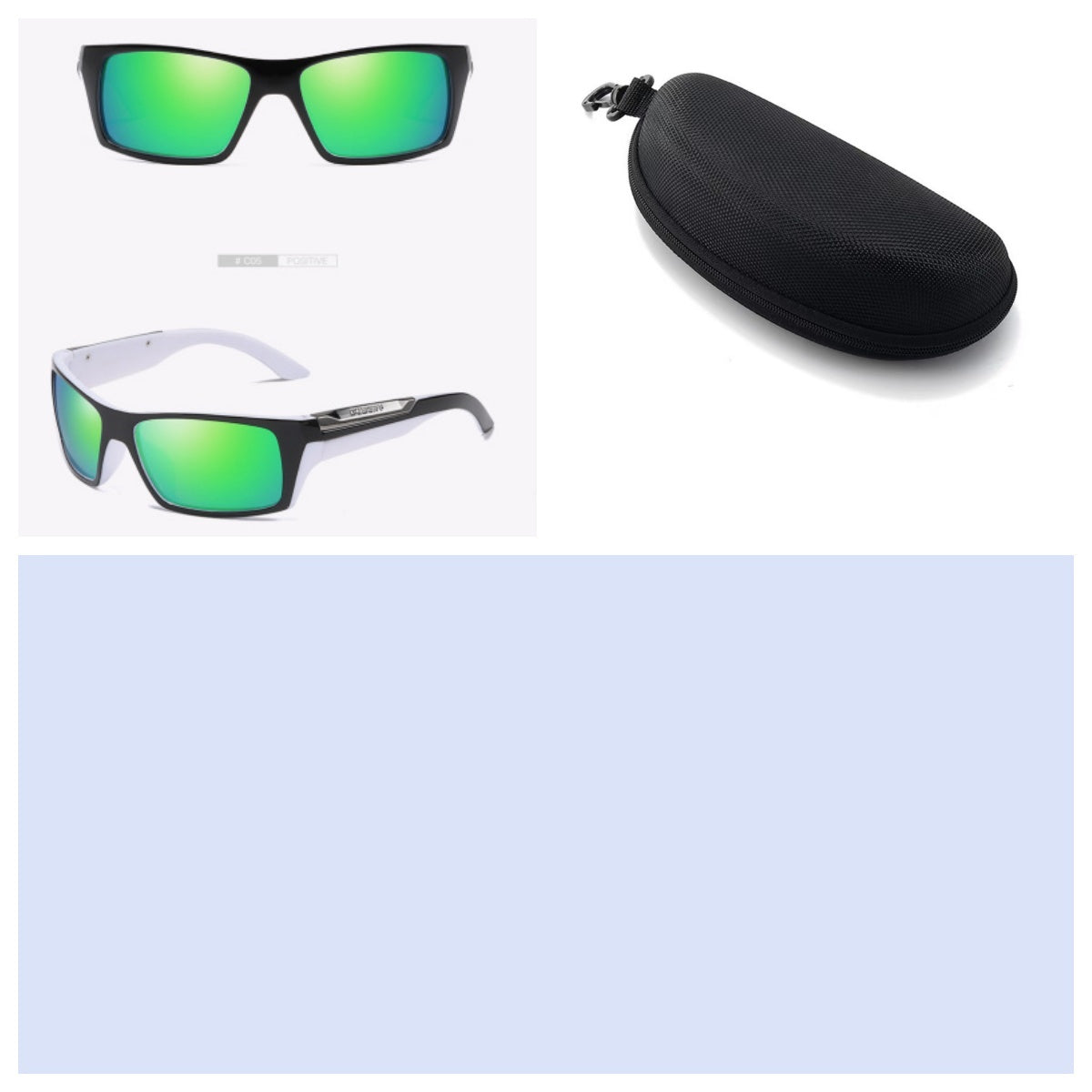 Two tones with accents and hard cases Sunglasses