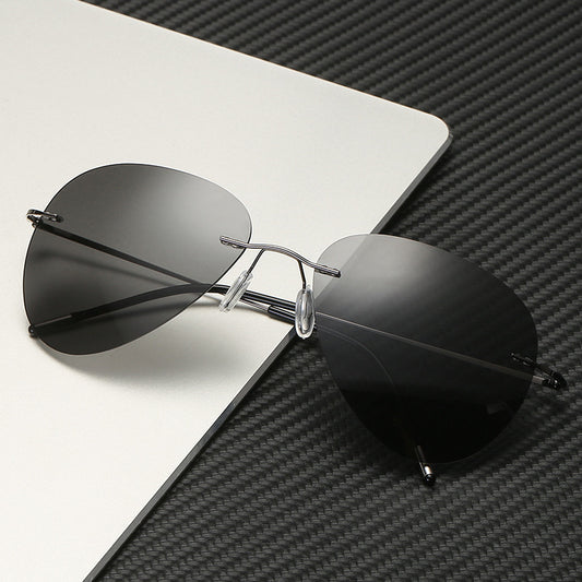 Ultralight Titanium Frameless Aviators