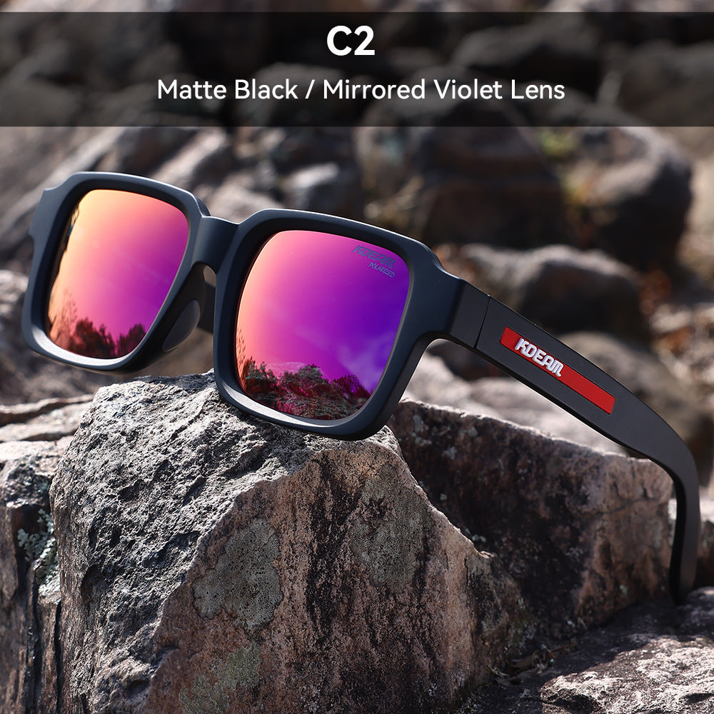 3    TR90 Colorful Polarized Sunglasses Square