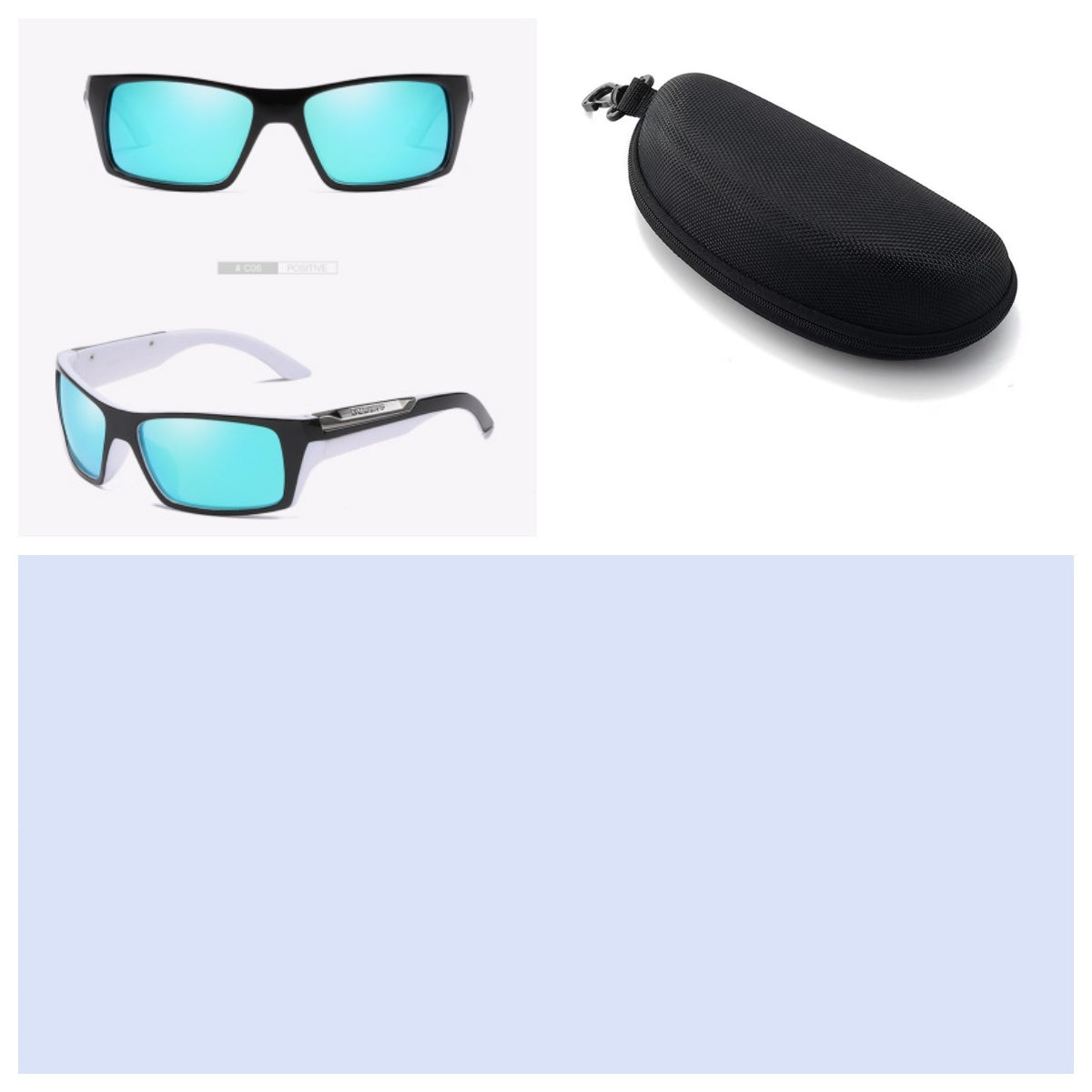 Two tones with accents and hard cases Sunglasses