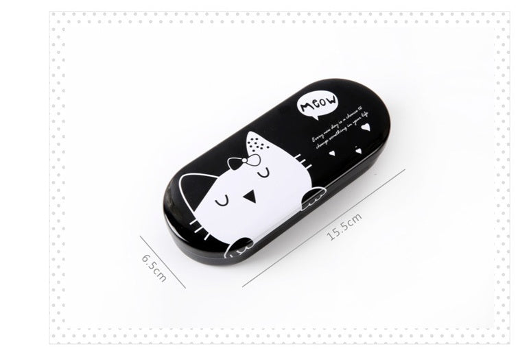 Metal glasses case