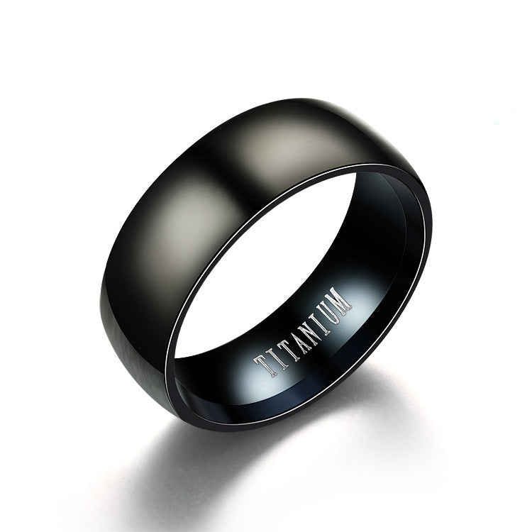 Titanium black ring