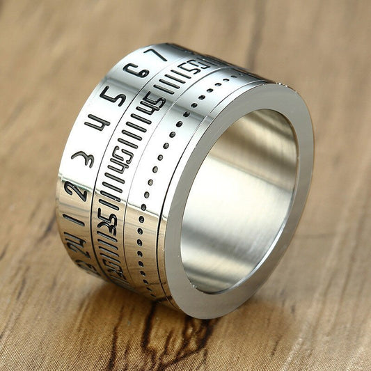 Arabic numerals rotatable ring