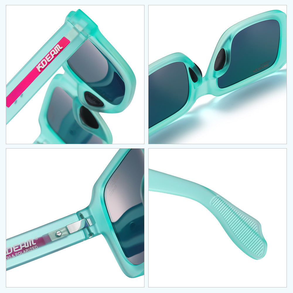 3    TR90 Colorful Polarized Sunglasses Square