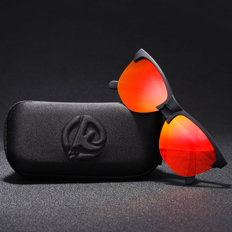 3    TR90 Half-frame Polarized Sunglasses European And American Men