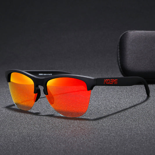 3    TR90 Half-frame Polarized Sunglasses European And American Men