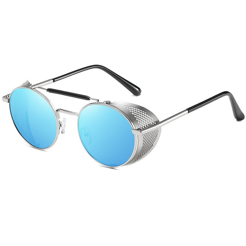 Metal retro sunglasses  round lenses