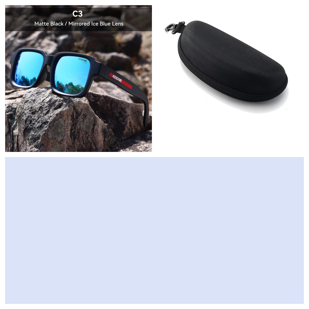 3    TR90 Colorful Polarized Sunglasses Square