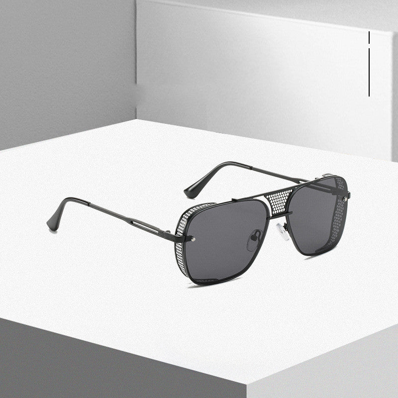 Steampunk Men's Sunglasses Cross-border Metal Hollow Glasses